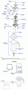 Diagram Diagram and Parts List for HBH650-N  Hamilton Beach Blender